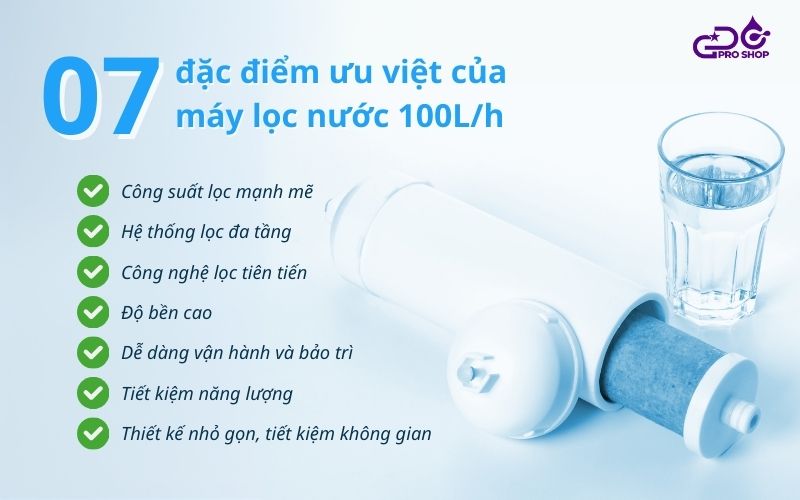 07 ưu điểm vượt trội của máy lọc nước 100l/h