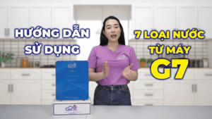 Máy lọc nước ion kiềm G7 cung cấp 7 loại nước phù hợp với mọi nhu cầu sử dụng trong gia đình